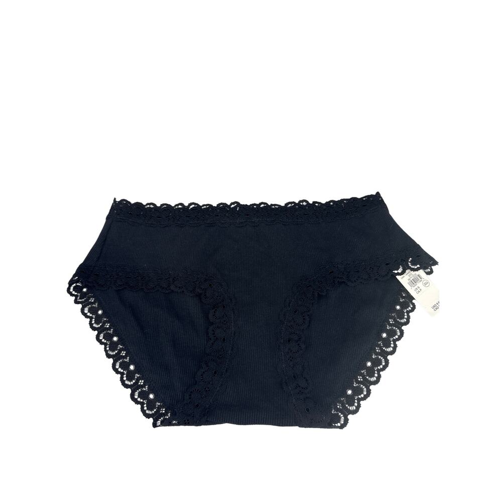 Aerie Vintage Lace Cotton Boybrief Black Lace Underwear Small